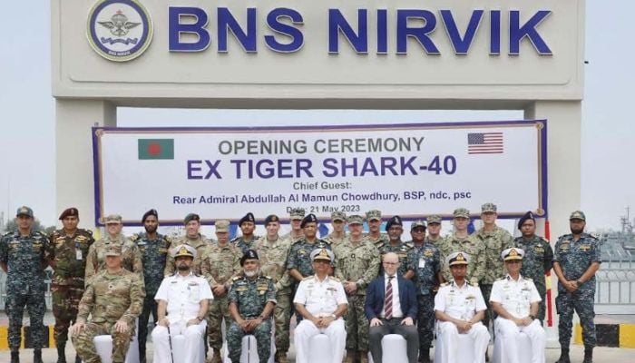 Joint training 'Exercise Tiger Shark-40' of Bangladesh-US Navy begins