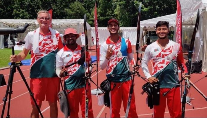 Bangladesh archery team wins bronze in Singapore