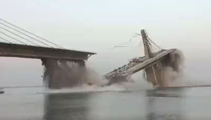 Under-construction bridge collapses in India’s Bihar