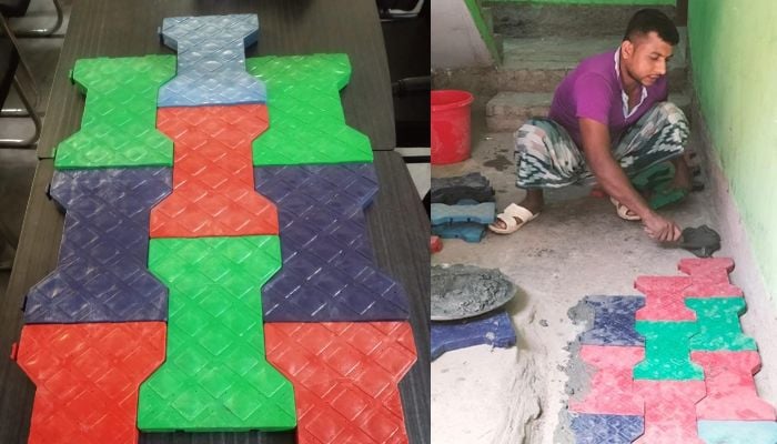 Plastic waste turned into tiles – a first in Bangladesh