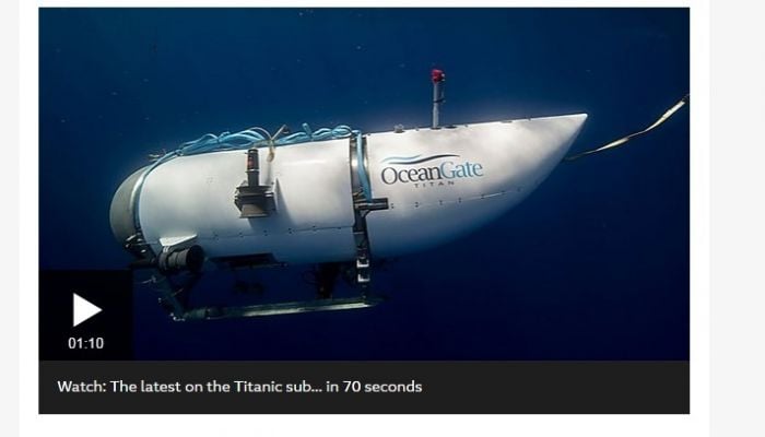 Debris field found in search for missing Titan sub - US Coast Guard
