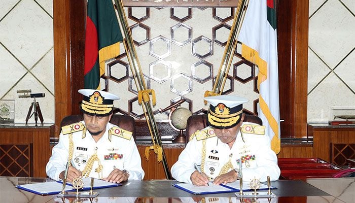 Nazmul Hassan takes charge as Naval Chief