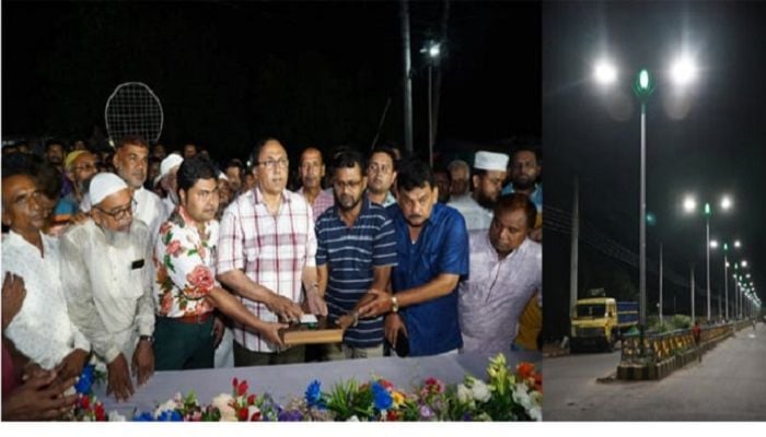 People get two more illuminated streets in Rajshahi city