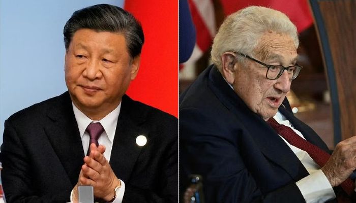 Xi Jinping meets Henry Kissinger in Beijing
