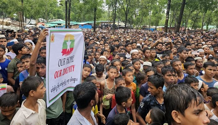 Rohingyas hold demo demanding return to Myanmar