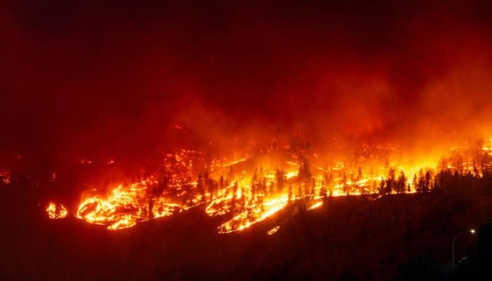 Wildfires threaten western Canada city