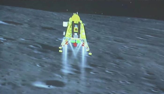 Indian rover begins exploring Moon's south pole