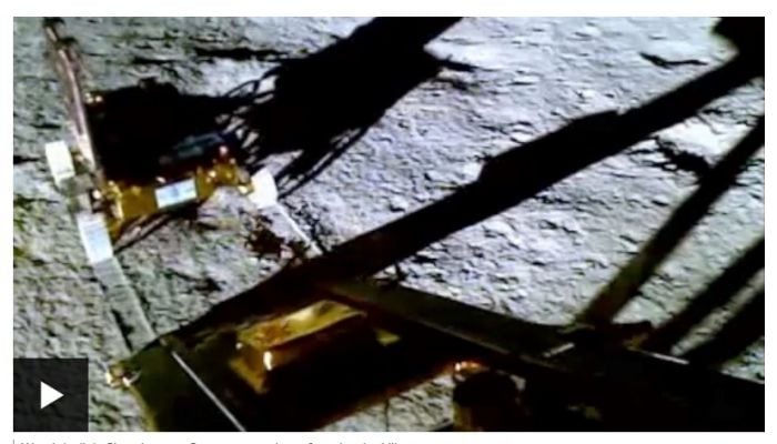 India releases first video of lunar rover Pragyaan's Moonwalk