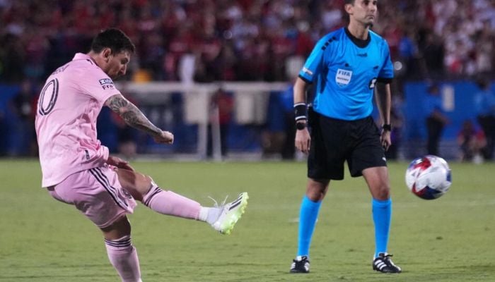 Messi double as Miami move past Dallas after shoot-out