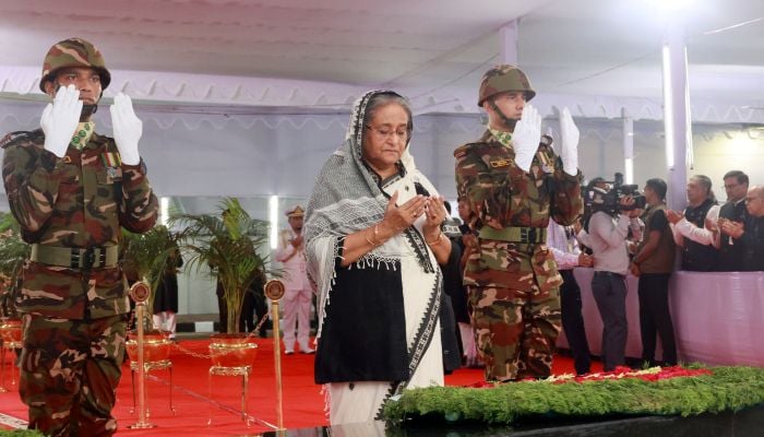 PM pays homage to Bangabandhu on his 48th martyrdom anniversary