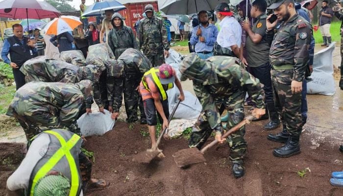 Army deployed to manage flood, landslide in Ctg, Bandarban