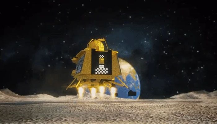 India is on the moon
