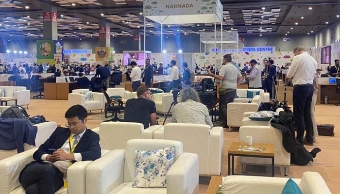 Massive media centre set up for journalists covering G20 Summit 