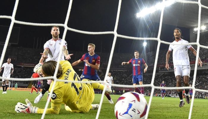 'Unlucky' Sergio Ramos own goal helps Barca beat Sevilla