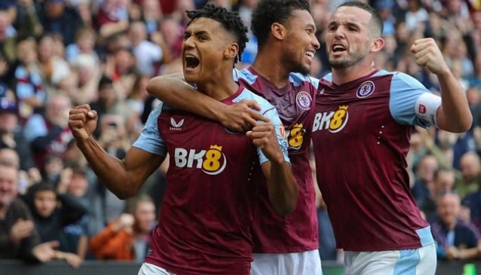 Watkins treble fires Villa's rout of hapless Brighton
