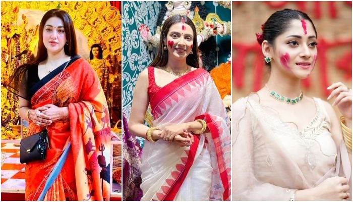 Celebs joining in Puja festivities