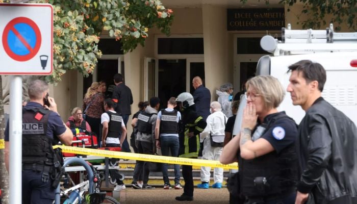 Teacher stabbed to death in attack at French school