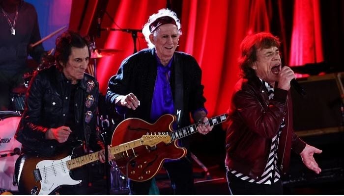 Rolling Stones kick off album launch in NY with Lady Gaga
