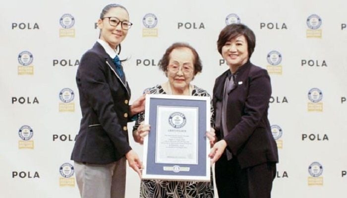 World's oldest beauty adviser sitting pretty