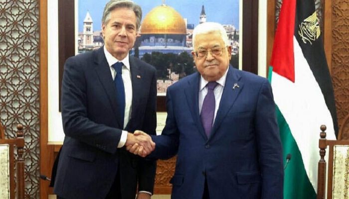 Blinken meets Palestinian president Abbas