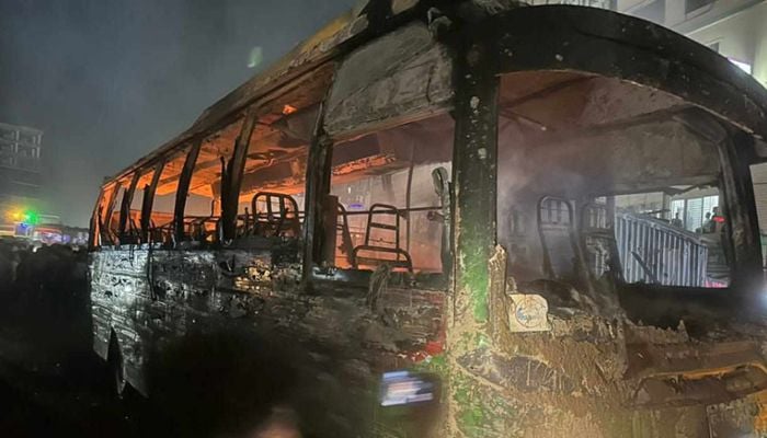 5 buses torched per day since Oct 28