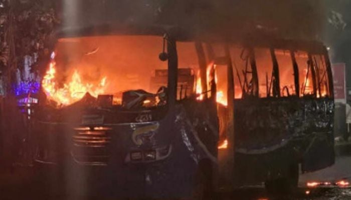 Seven buses torched in 10 hours in Dhaka