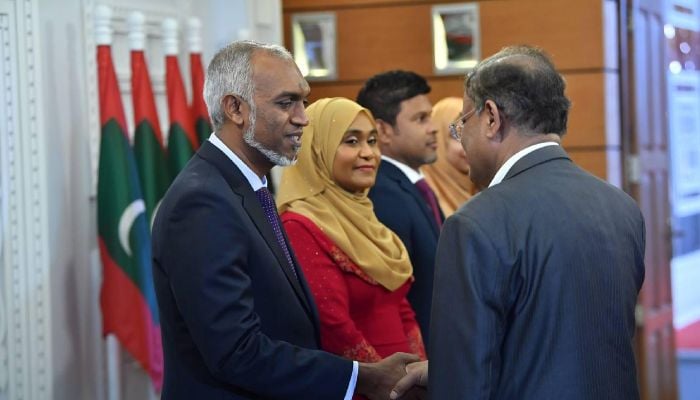 Hasan attends Maldives President's swearing-in ceremony