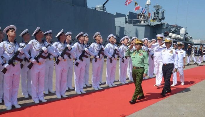 Russia navy chief kicks off Myanmar naval drills