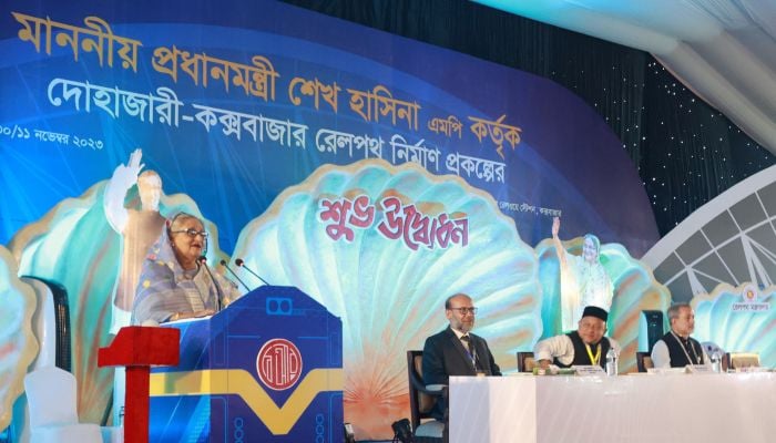 PM opens Dohazari-Cox's Bazar Rail Line 