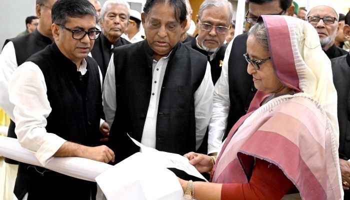 Sheikh Hasina collects nomination form for 12th parliamentary polls