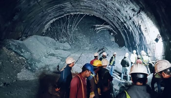 Race to save 40 workers trapped in Indian tunnel