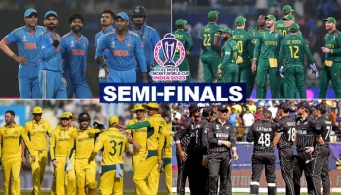 When are the Cricket World Cup 2023 semi-finals?