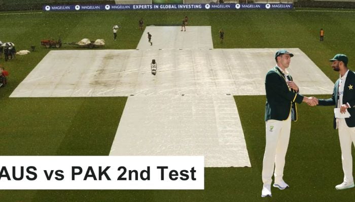 Rain stops play in Australia v Pakistan 2nd Test