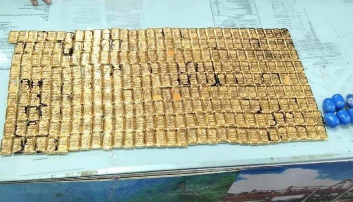 34 kg gold seized at Sylhet airport