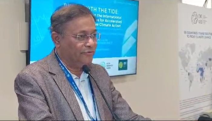 Hasan for forging global financing system to tackle climate effects 