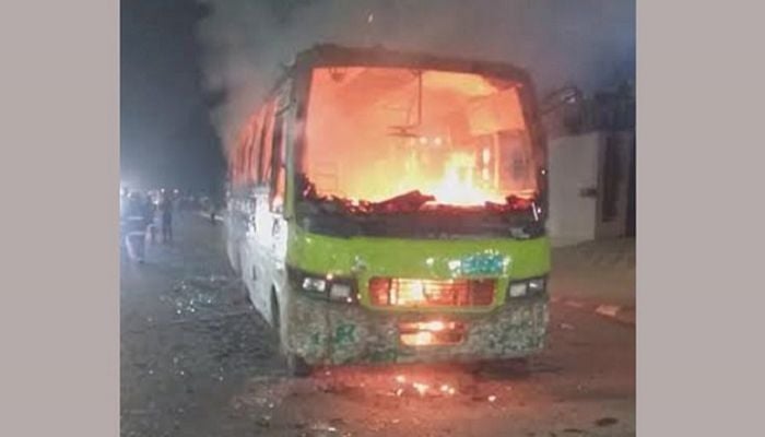 Miscreants torch 3 buses in city