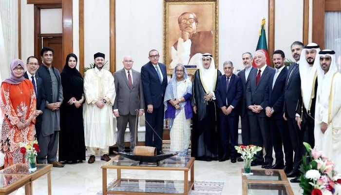 Envoys of 19 countries greet Sheikh Hasina
