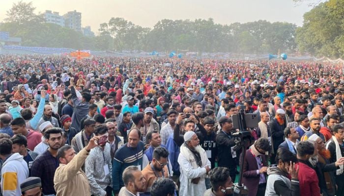 Massive turnout at A. K. Azad's electoral rally