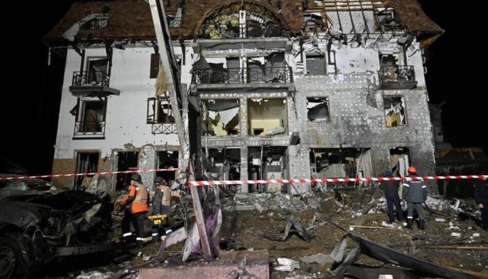13 wounded in Russian strike on hotel in Ukraine