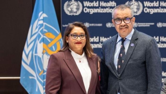 WHO DG congratulates Saima Wazed