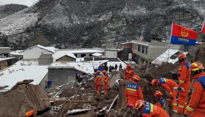 Two dead, dozens missing in China landslide