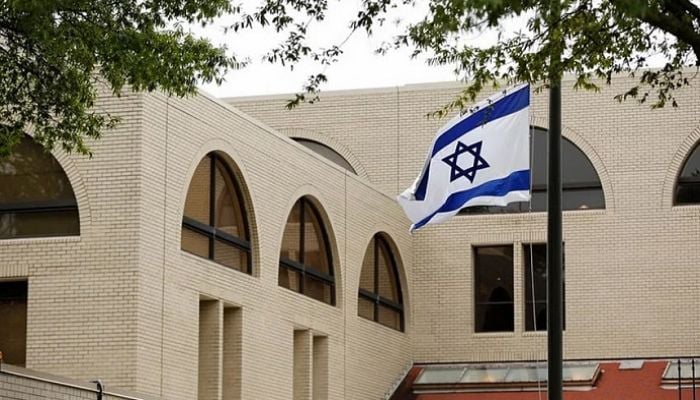US airman sets himself on fire outside Israeli embassy in Washington