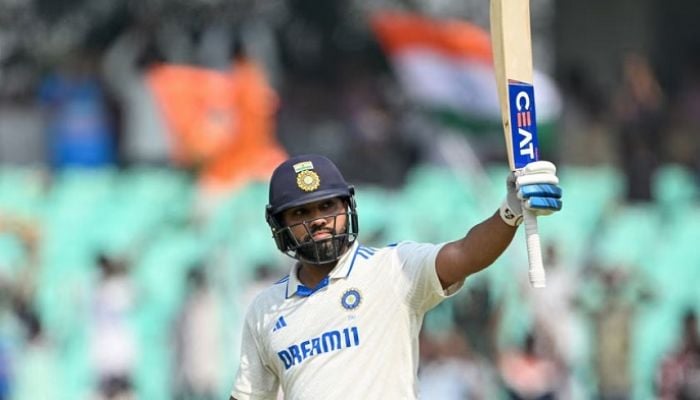 Rohit brings up his 11th Test ton
