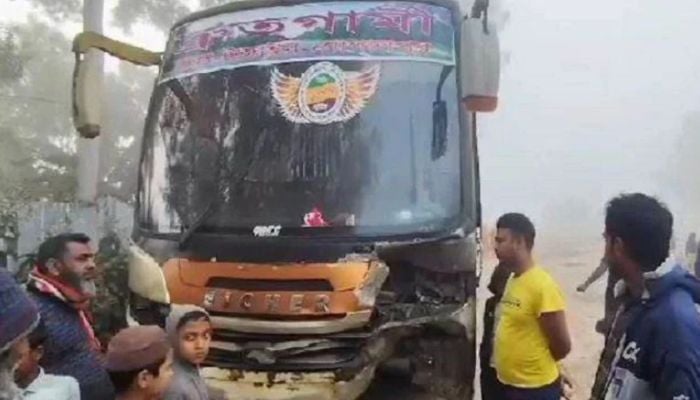 Bus runs over bike, kills 2 in Tangail