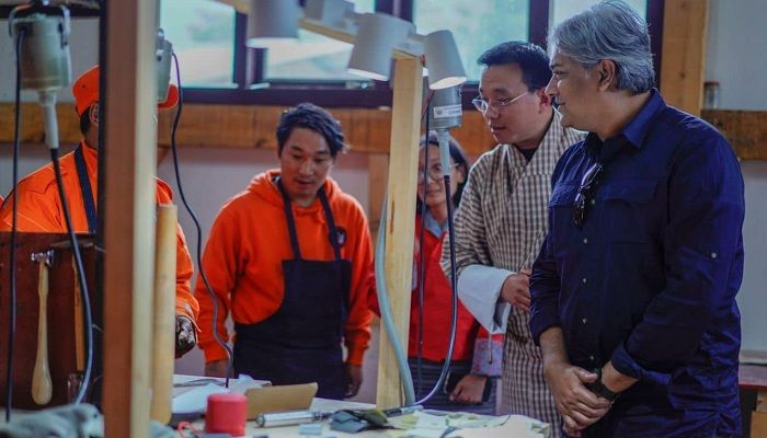 Arafat visits De-suung Skilling Programme training center in Thimphu
