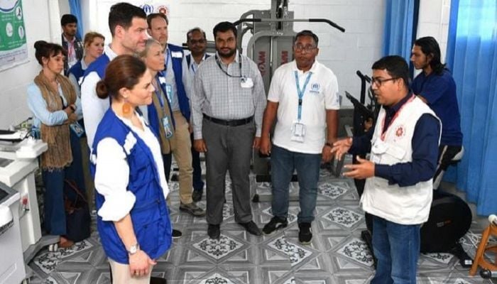 Crown Princess Victoria of Sweden visits Rohingya camps