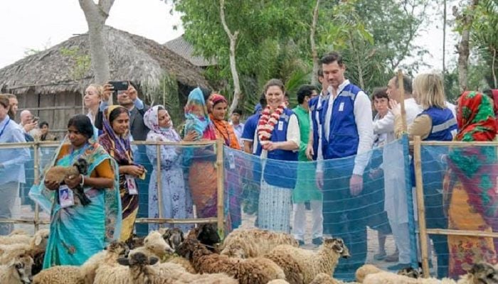 Swedish Crown Princess visits rain harvesting project, UDC at Koyra
