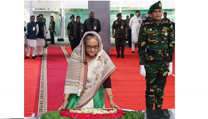 PM pays homage to Bangabandhu on Mujibnagar Day