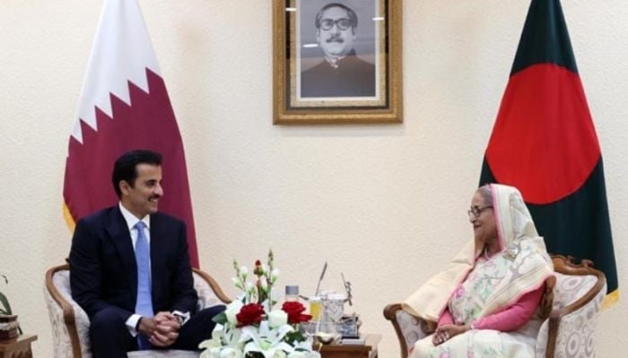 Qatar Emir holds bilateral meeting with PM Sheikh Hasina
