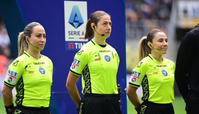 All-female team referee Serie A match for first time